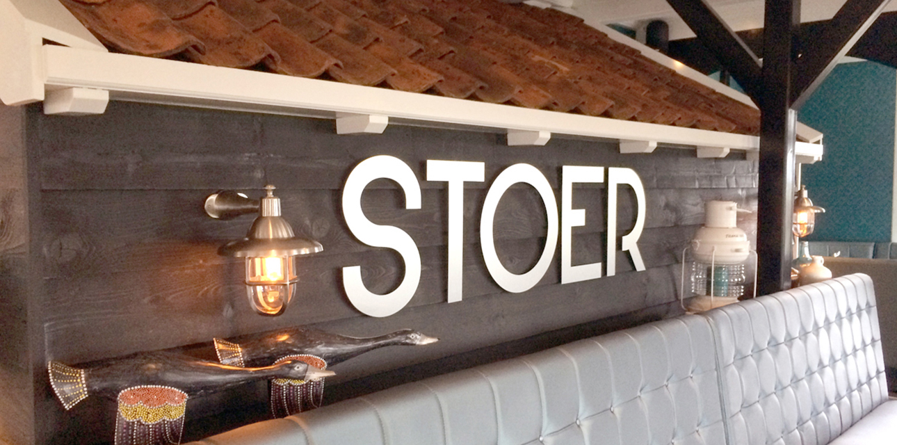 Hotel Interieur Letters Horecazaak Bluesigns Noord-Holland