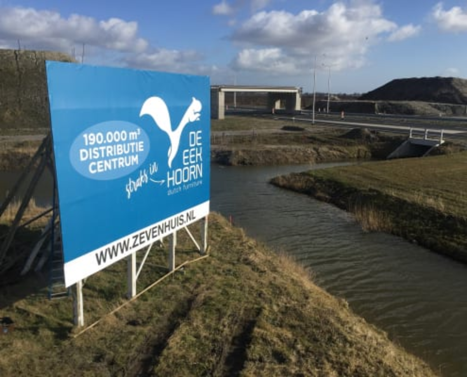 Reclamebord Snelweg Zichtbaar De Eekhoorn Interieur Distributiecentrum Zevenhuis Hoorn